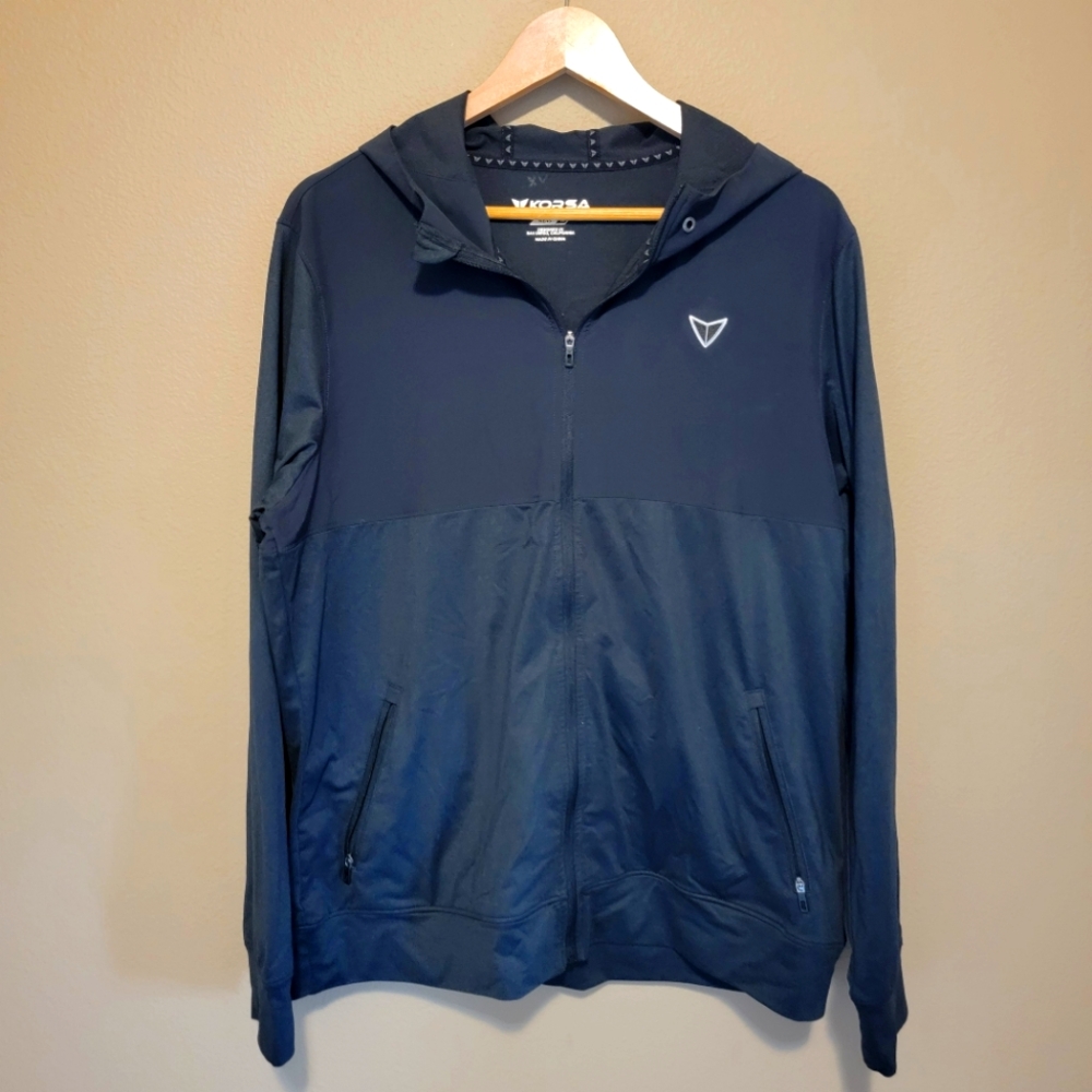 Korsa by Roadrunner men's‎ hoodie black full zip size M